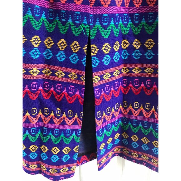 Vintage Maxi Skirt 1970's Saks Fifth Avenue The Young Circle Woven Brilliant Col - Picture 10 of 10